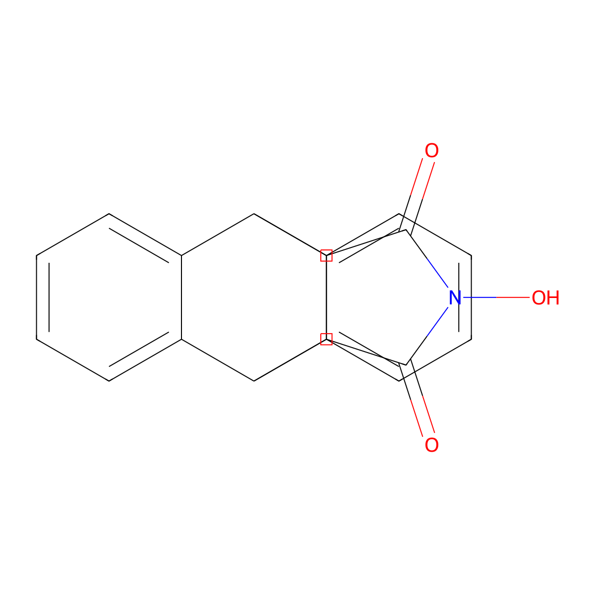 17-Hydroxy-17-azapentacyclo[6.6.5.0^{2,7}.0^{9,14}.0^{15,19}]nonadeca-2(7),3,5,9(14),10,12-hexaene-16,18-dione molecular structure, CAS 121386-99-0