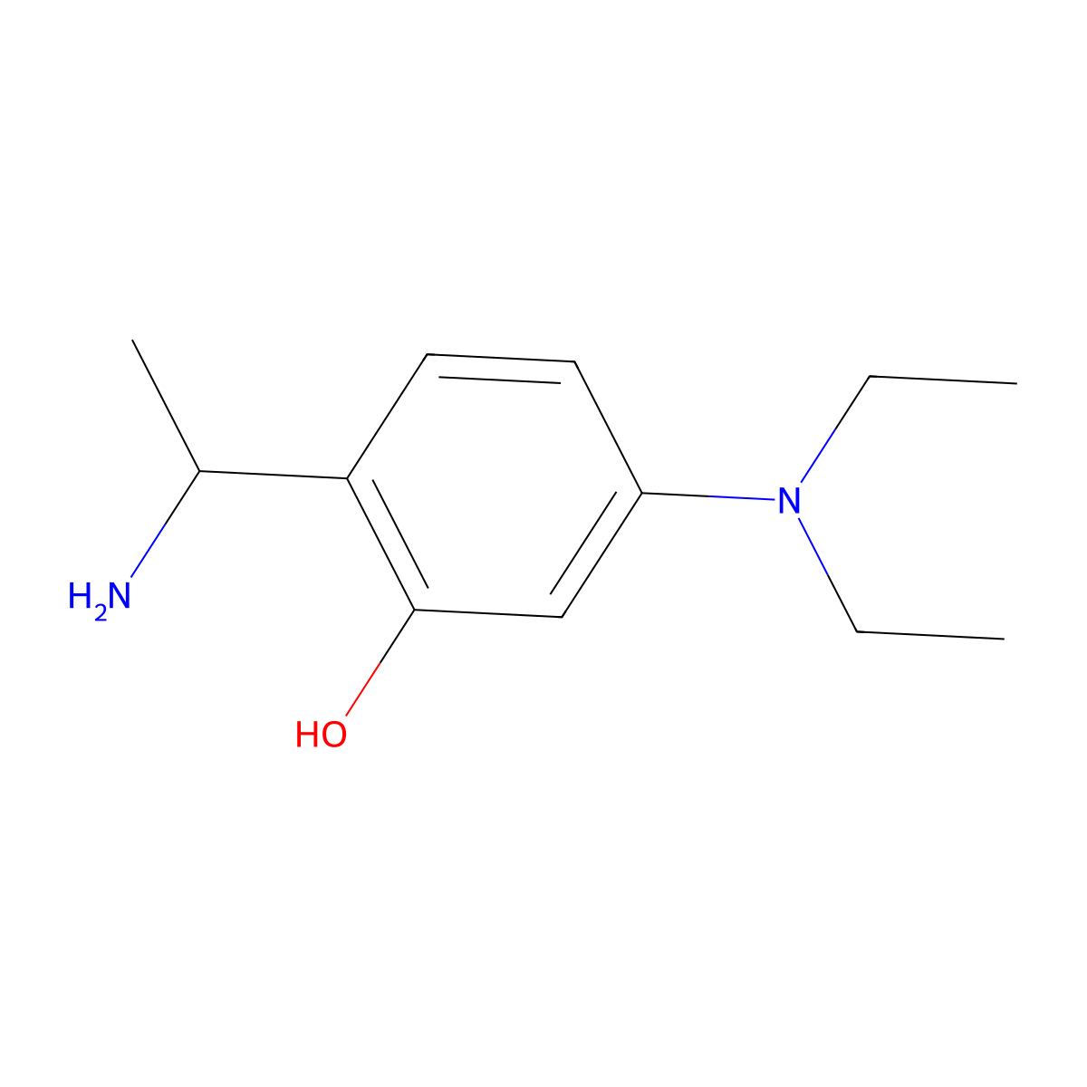 2-[(1R)-1-aminoethyl]-5-(diethylamino)phenol molecular structure, CAS 1213863-18-3