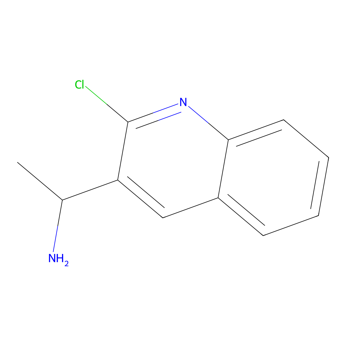 (1r)-1-(2-Chloroquinolin-3-yl)ethan-1-amine molecular structure, CAS 1213866-94-4