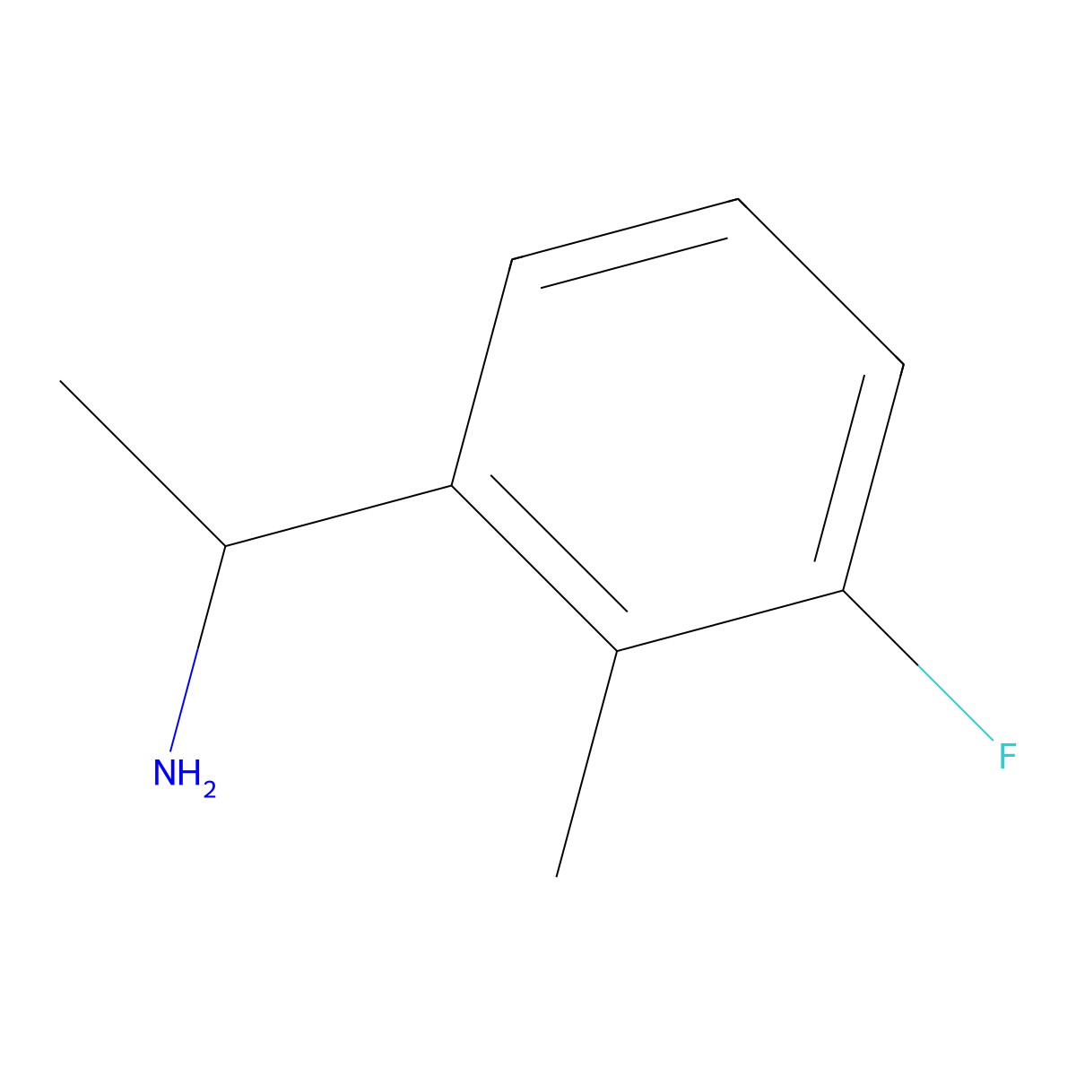 (R)-1-(3-Fluoro-2-methylphenyl)ethanamine molecular structure, CAS 1213876-59-5
