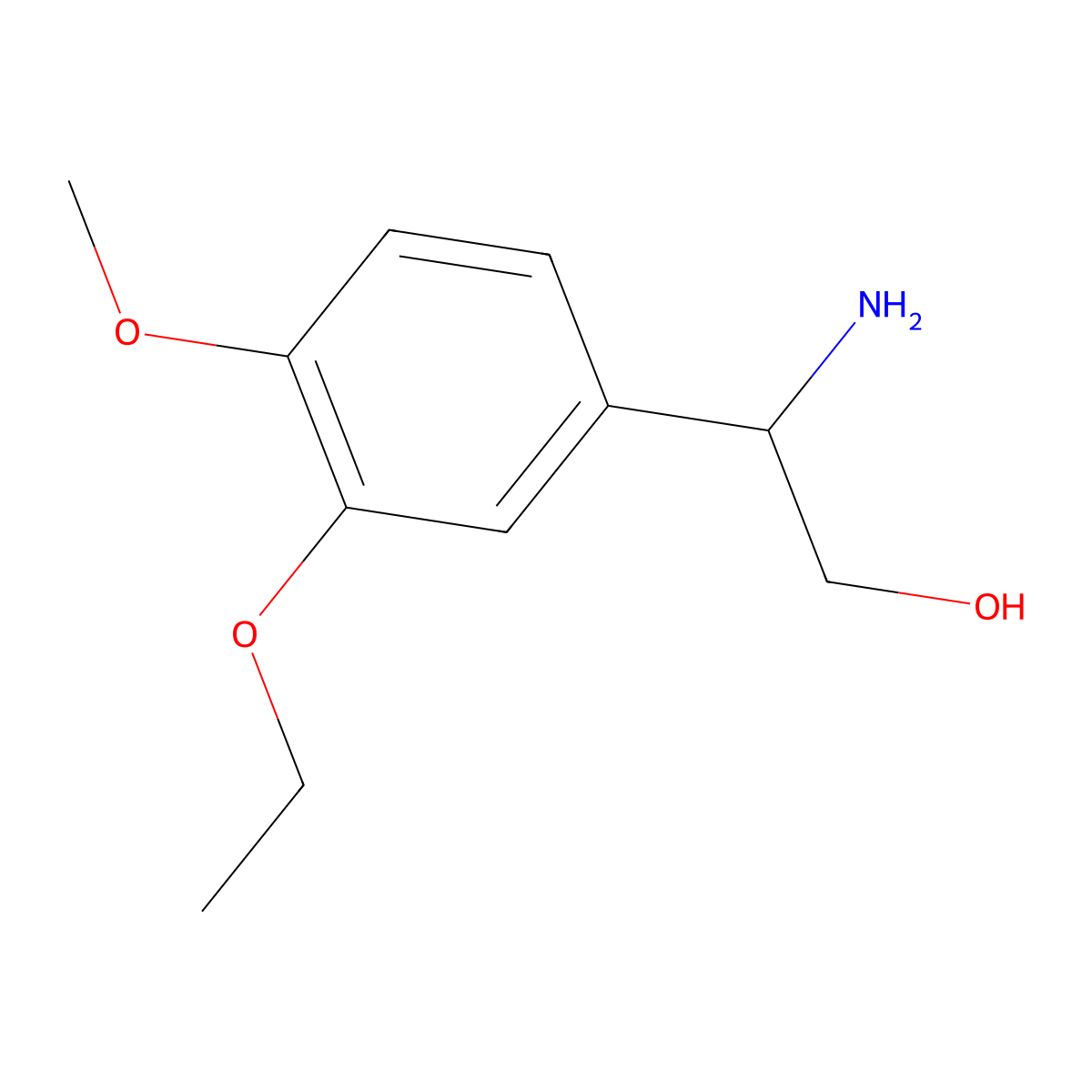 (S)-2-Amino-2-(3-ethoxy-4-methoxyphenyl)ethanol molecular structure, CAS 1213876-98-2