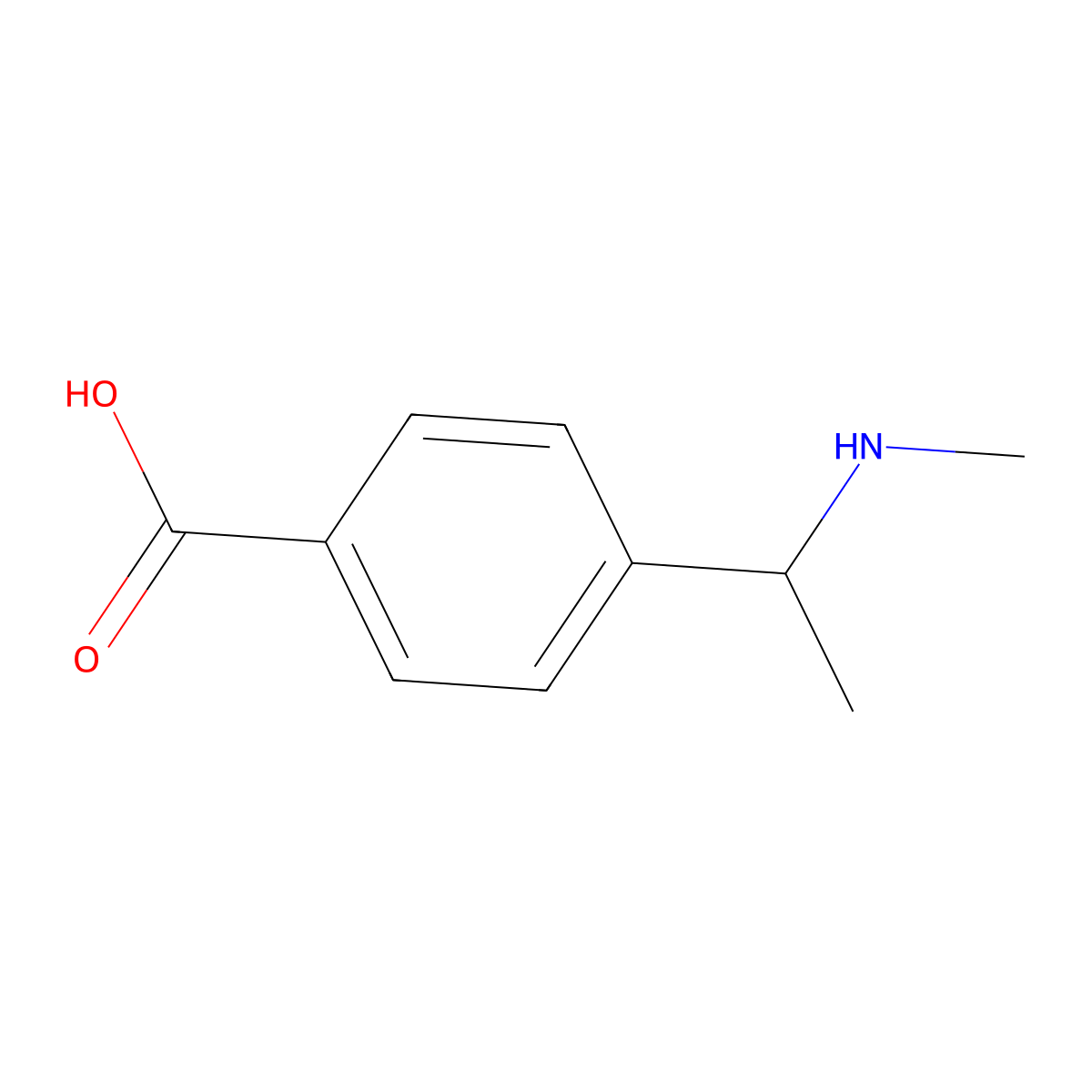 (R)-4-(1-(Methylamino)ethyl)benzoic acid molecular structure, CAS 1213877-00-9