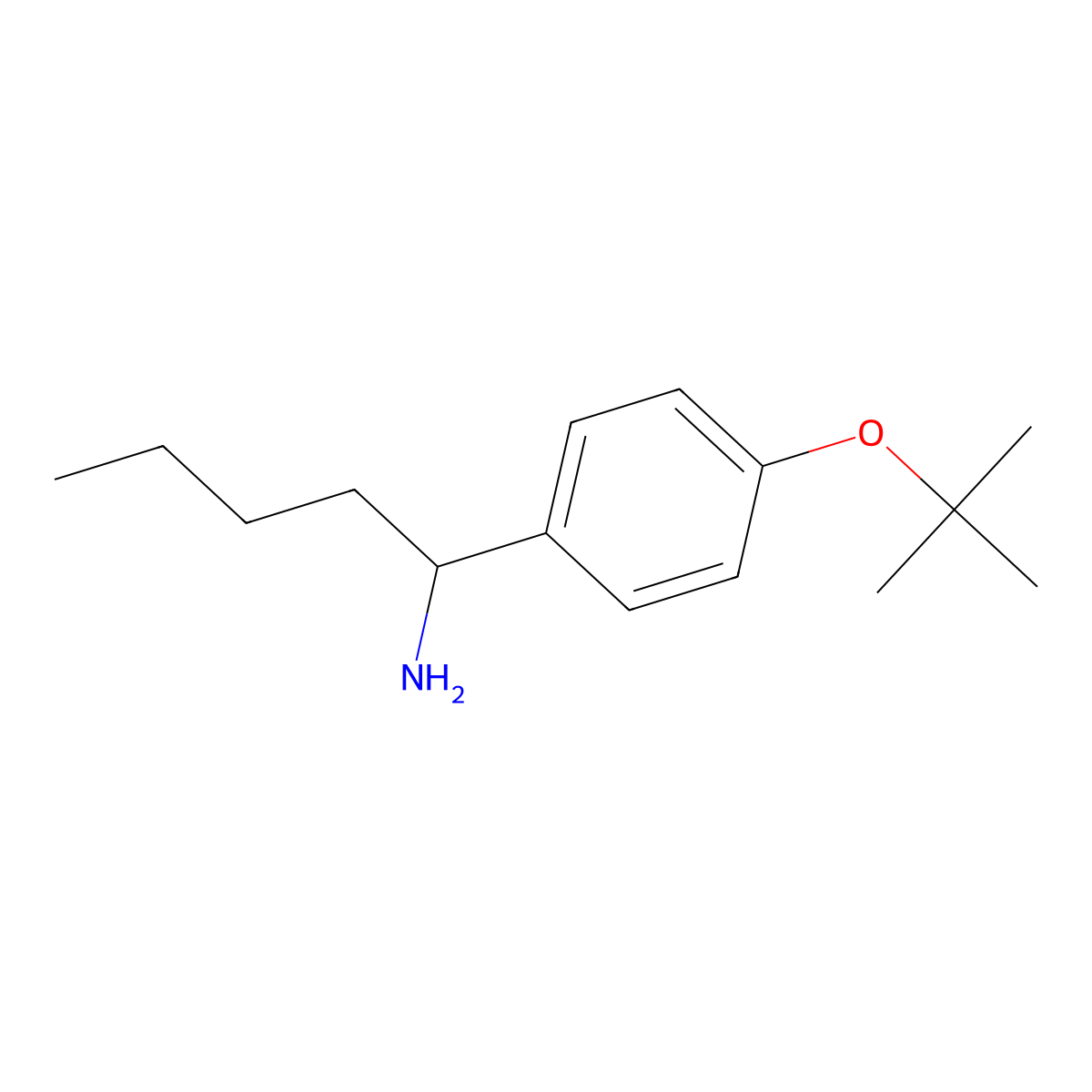 (S)-1-(4-(tert-Butoxy)phenyl)pentan-1-amine molecular structure, CAS 1213897-24-5