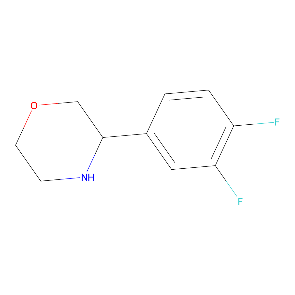 (S)-3-(3,4-Difluorophenyl)morpholine molecular structure, CAS 1213900-17-4