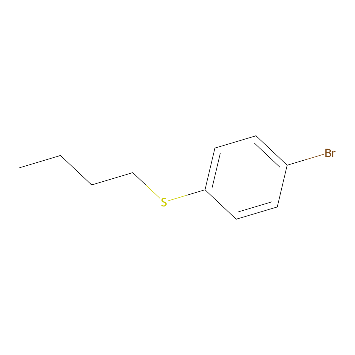 (4-Bromophenyl)(butyl)sulfane molecular structure, CAS 121392-35-6