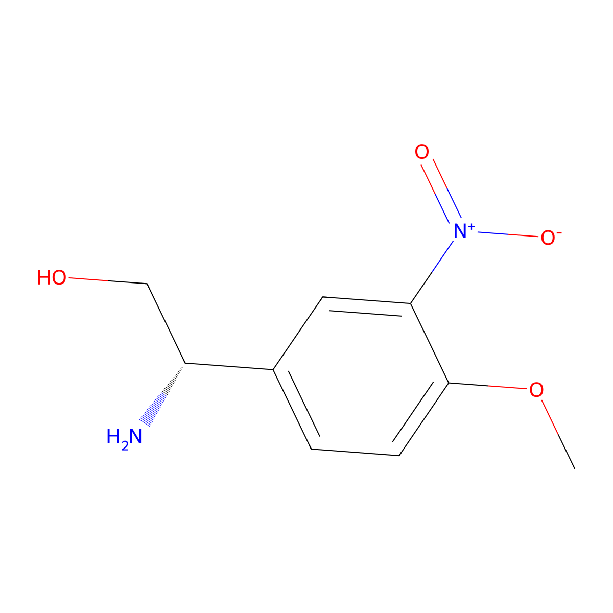 (s)-2-Amino-2-(4-methoxy-3-nitrophenyl)ethan-1-ol molecular structure, CAS 1213924-88-9