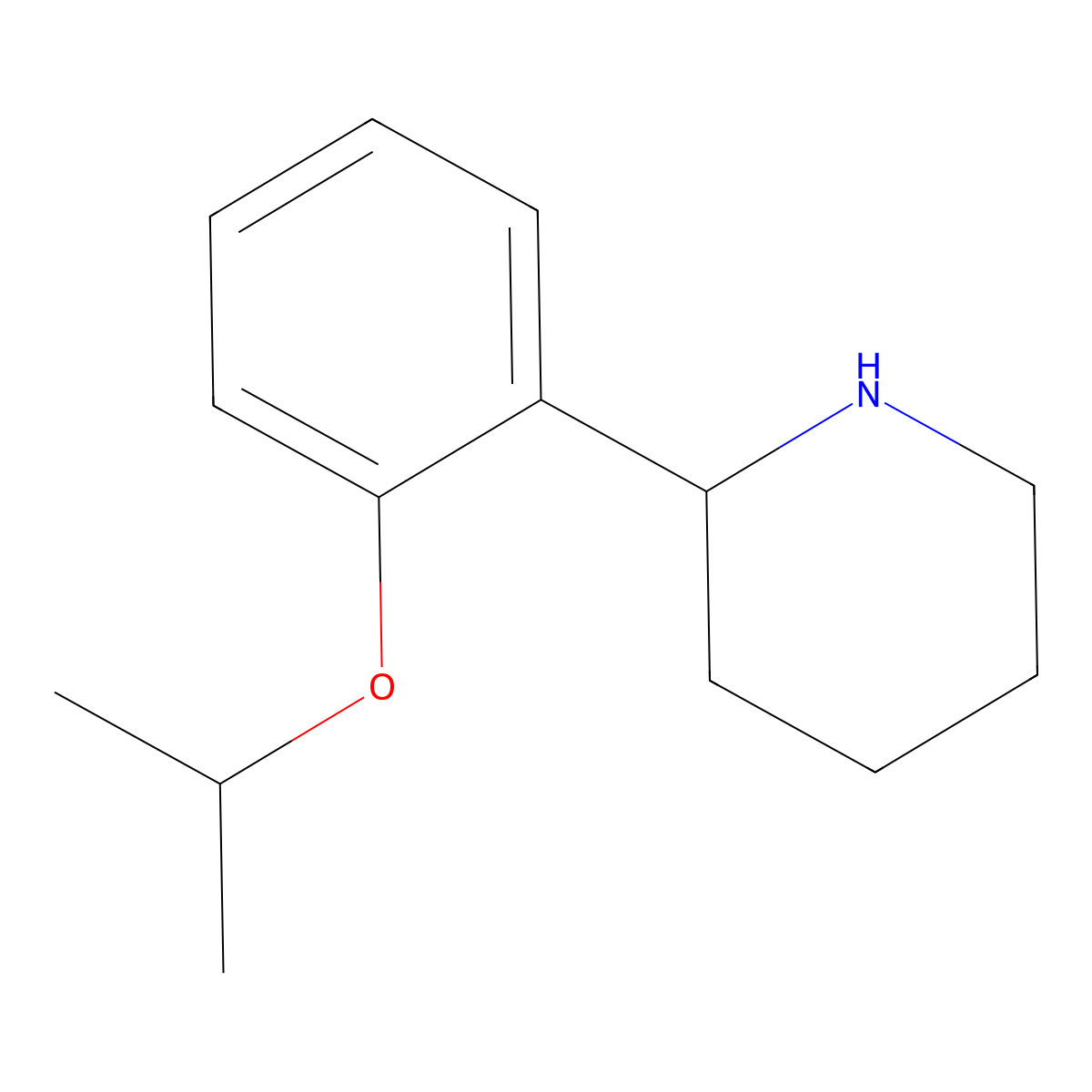 (2S)-2-[2-(1-Methylethoxy)phenyl]piperidine molecular structure, CAS 1213928-09-6