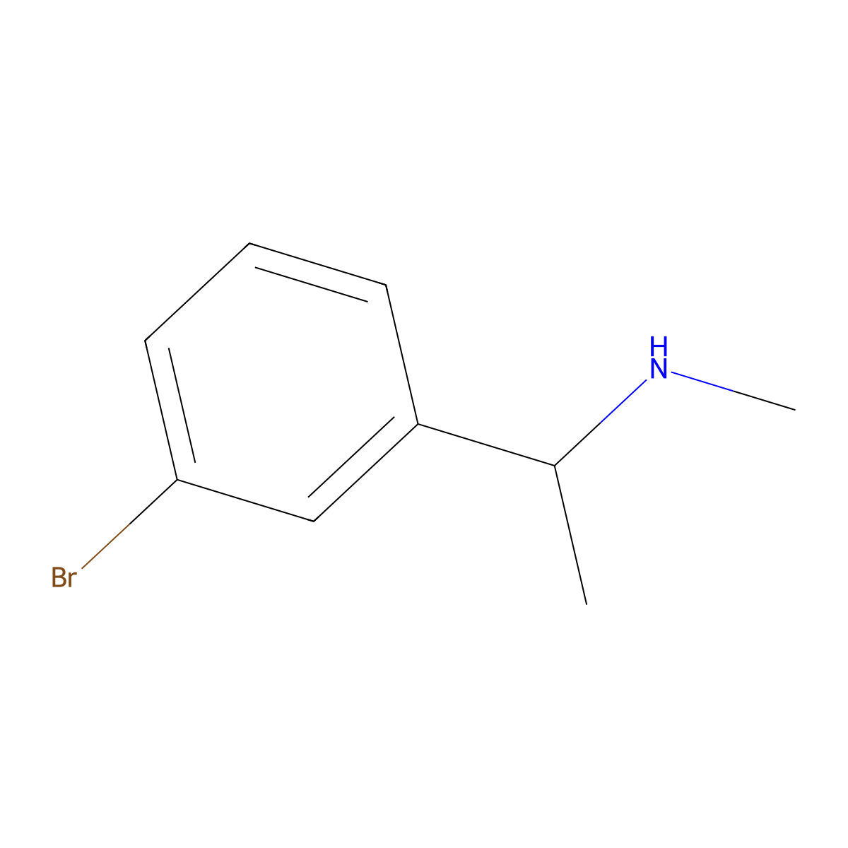 [(1S)-1-(3-bromophenyl)ethyl](methyl)amine molecular structure, CAS 1213930-72-3