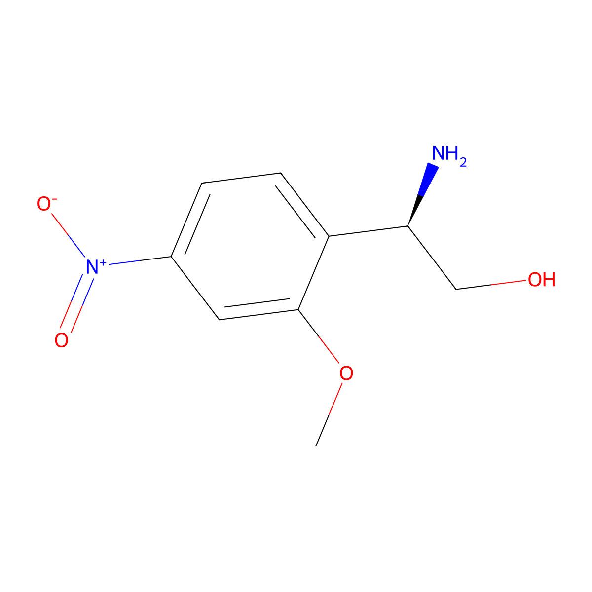 (r)-2-Amino-2-(2-methoxy-4-nitrophenyl)ethan-1-ol molecular structure, CAS 1213936-76-5