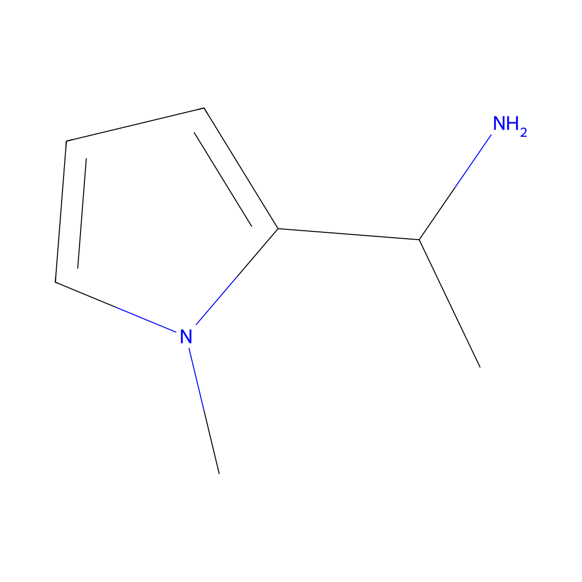(1S)-1-(1-methyl-1H-pyrrol-2-yl)ethan-1-amine molecular structure, CAS 1213952-24-9