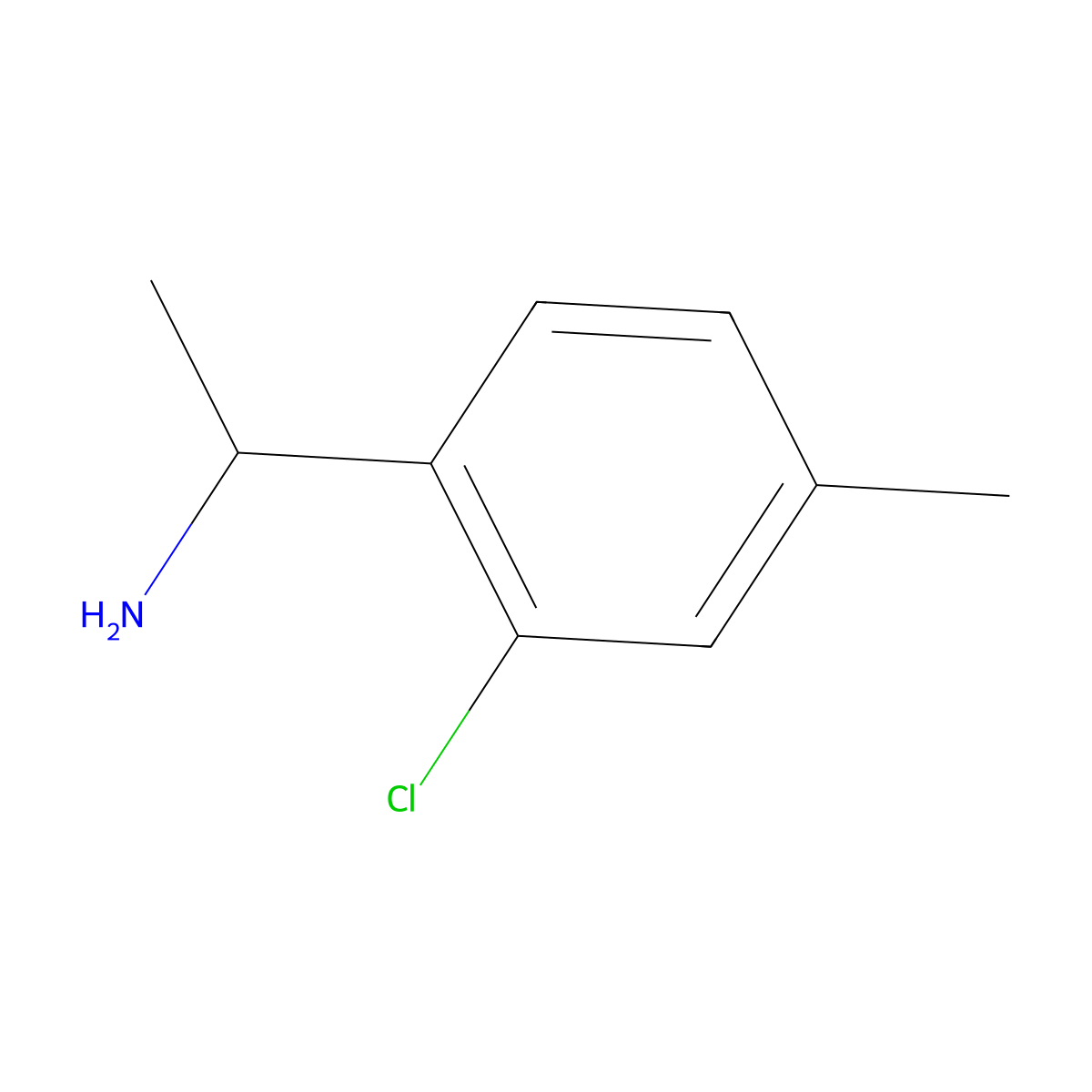 (1R)-1-(2-Chloro-4-methylphenyl)ethan-1-amine molecular structure, CAS 1213955-42-0