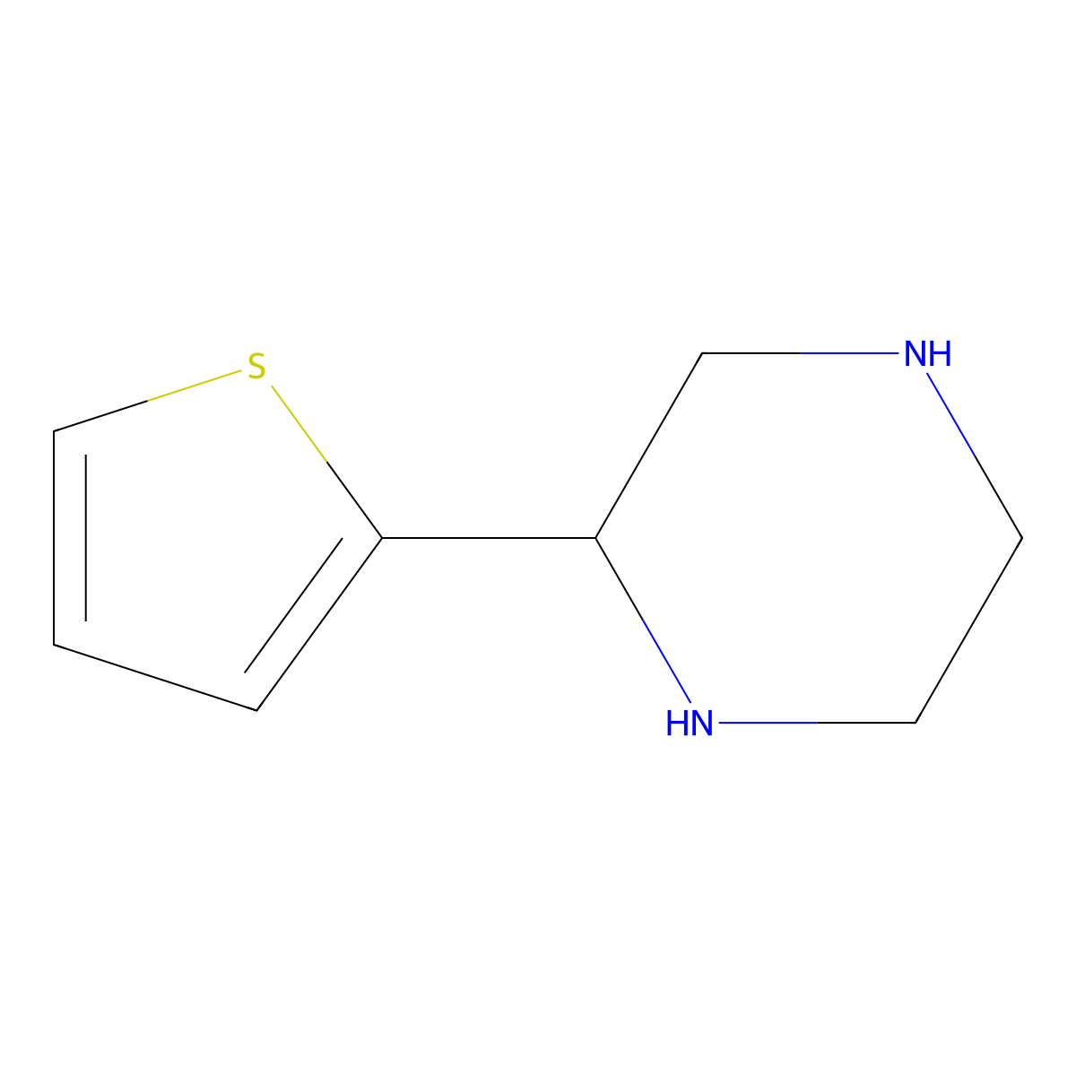 (S)-2-(Thiophen-2-yl)piperazine molecular structure, CAS 1213957-52-8