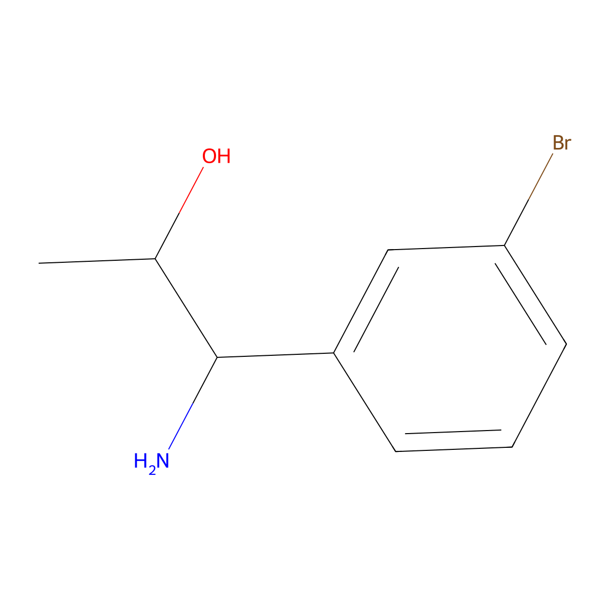 (1S,2R)-1-Amino-1-(3-bromophenyl)propan-2-OL molecular structure, CAS 1213963-58-6