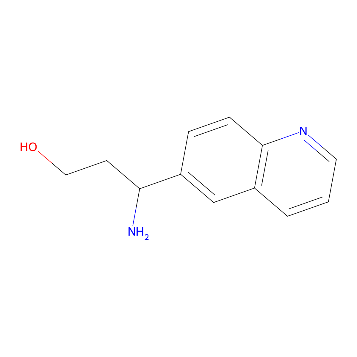 (3S)-3-amino-3-(quinolin-6-yl)propan-1-ol molecular structure, CAS 1213969-97-1