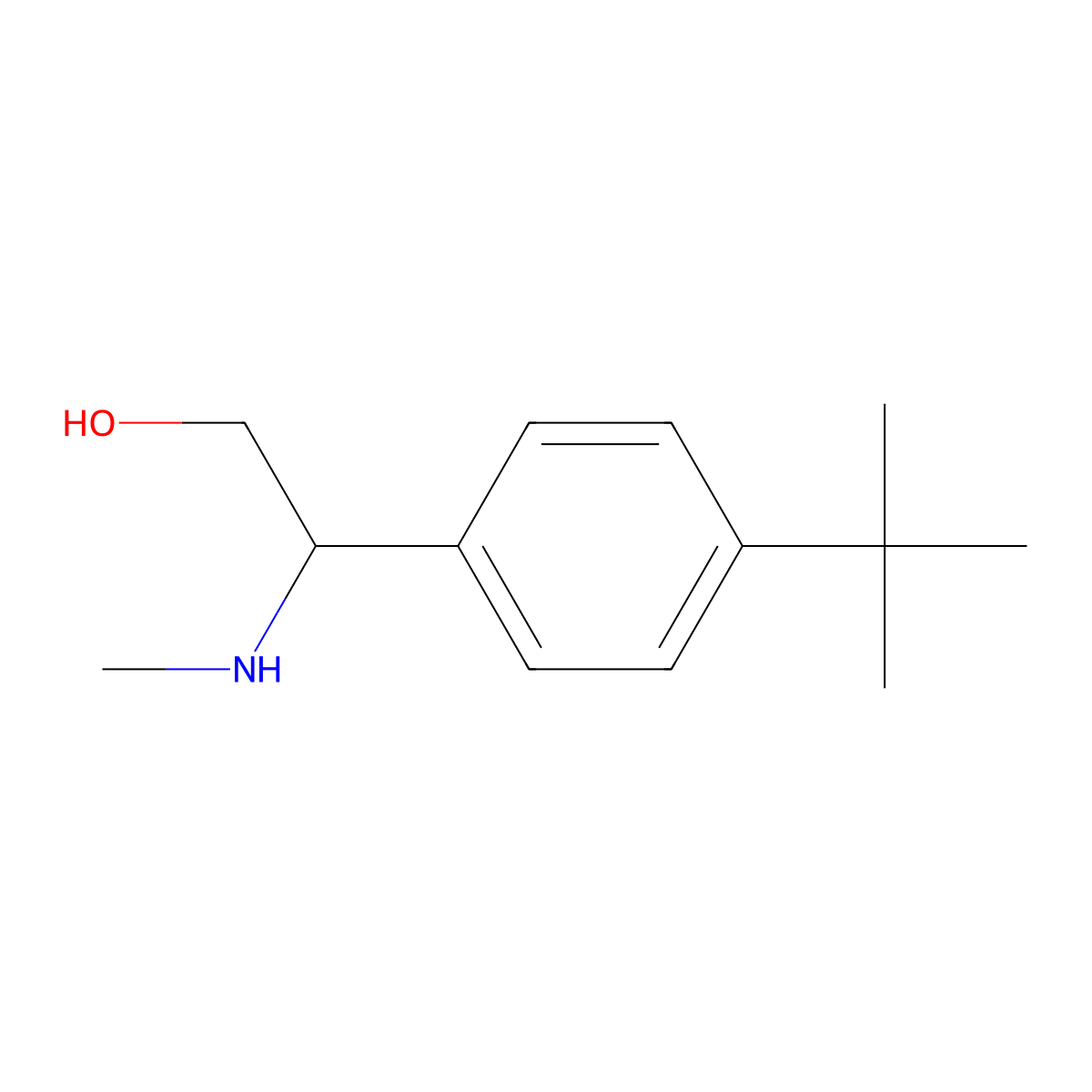 (S)-2-(4-(tert-Butyl)phenyl)-2-(methylamino)ethanol molecular structure, CAS 1213971-03-9