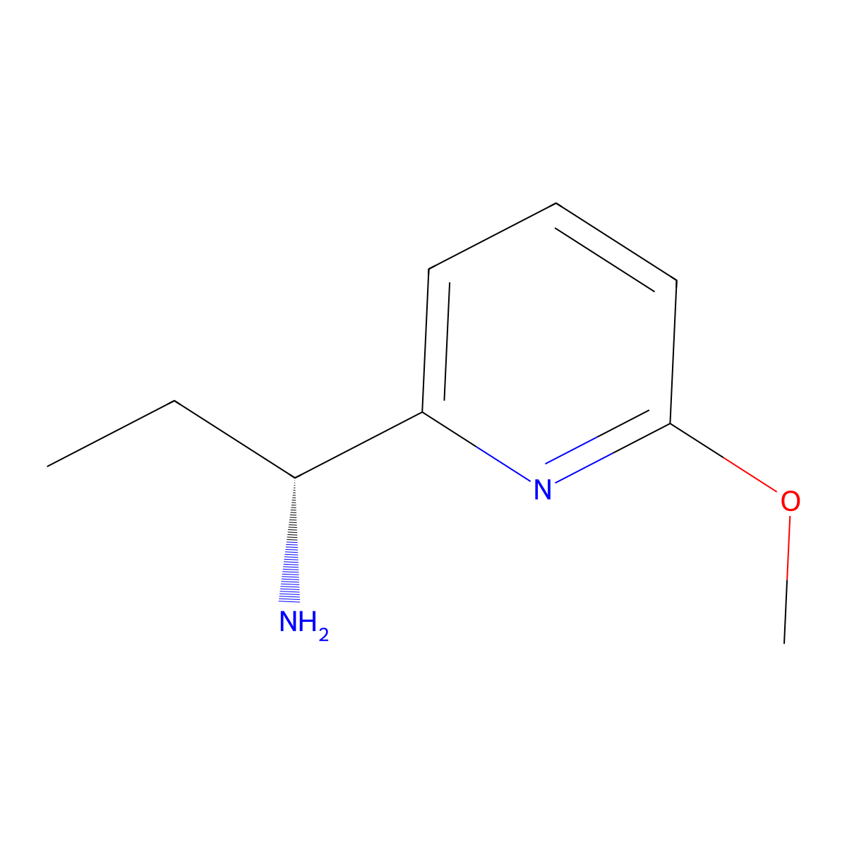 (R)-1-(6-Methoxypyridin-2-yl)propan-1-amine molecular structure, CAS 1213974-90-3