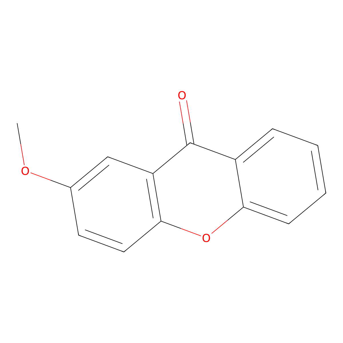 2-Methoxyxanthone molecular structure, CAS 1214-20-6
