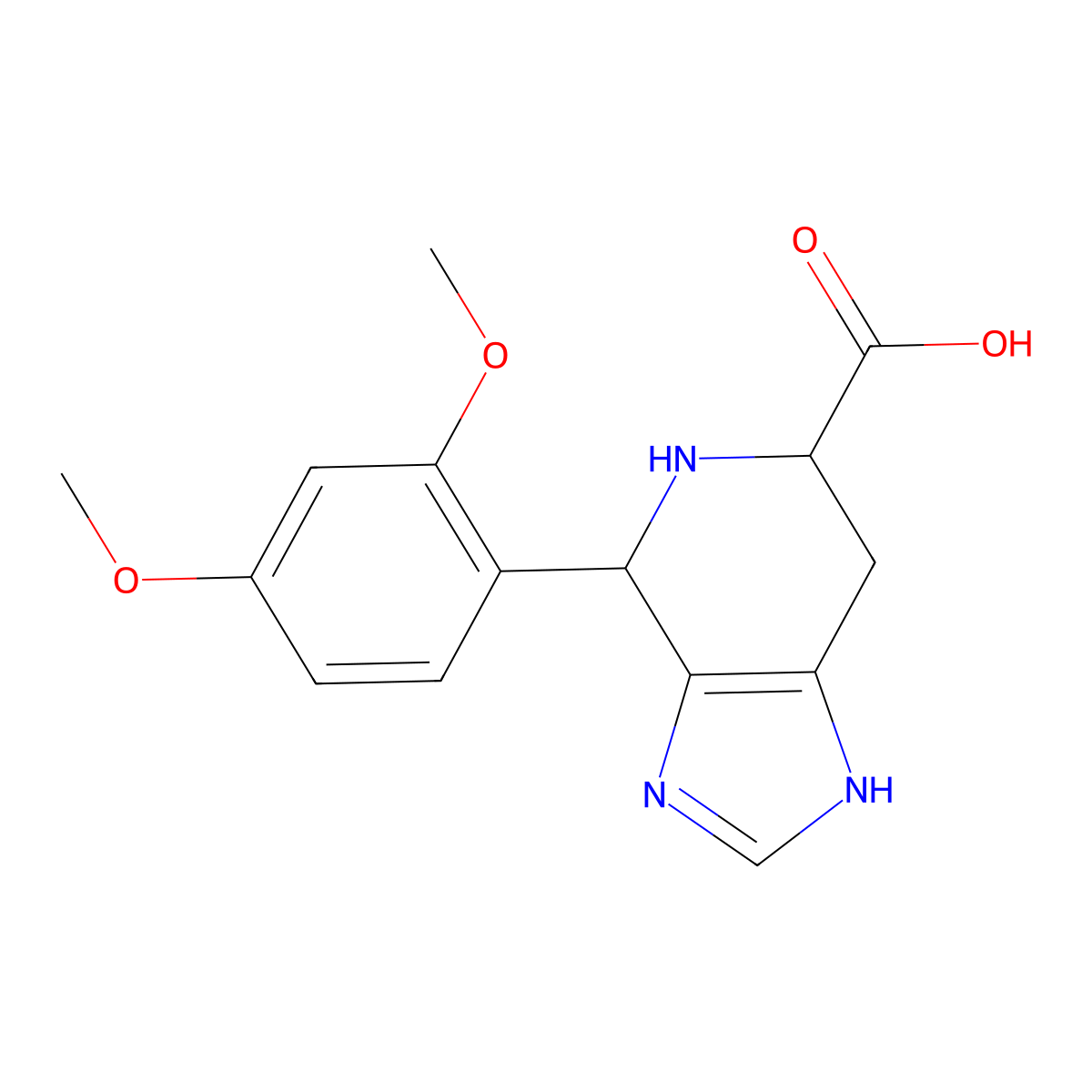 4-(2,4-Dimethoxyphenyl)-3H,4H,5H,6H,7H-imidazo[4,5-c]pyridine-6-carboxylic acid molecular structure, CAS 1214042-96-2
