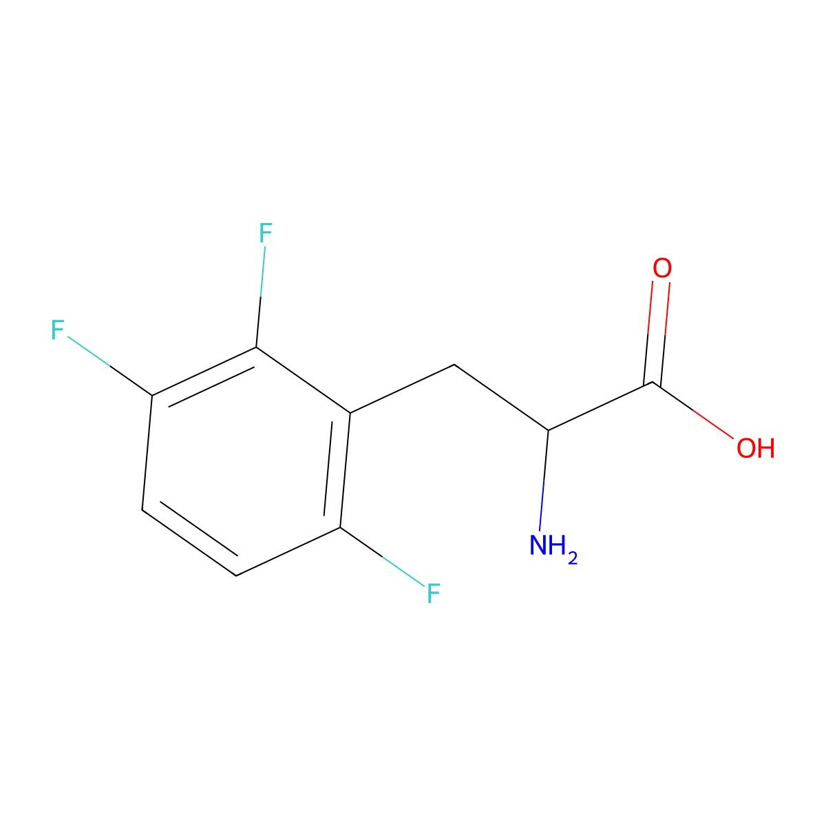 2-amino-3-(2,3,6-trifluorophenyl)propanoic Acid molecular structure, CAS 1214049-90-7