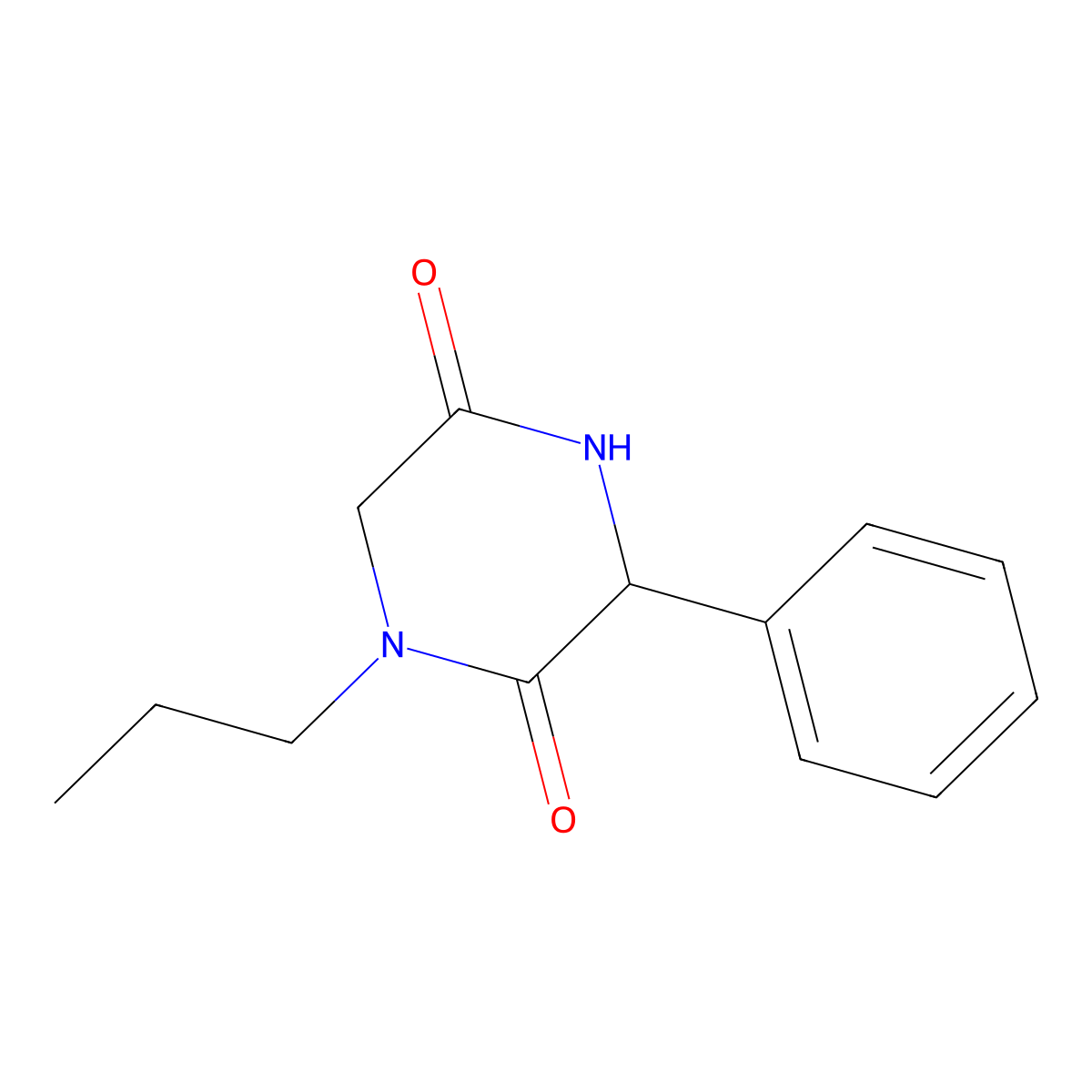 3-Phenyl-1-propylpiperazine-2,5-dione molecular structure, CAS 1214050-77-7