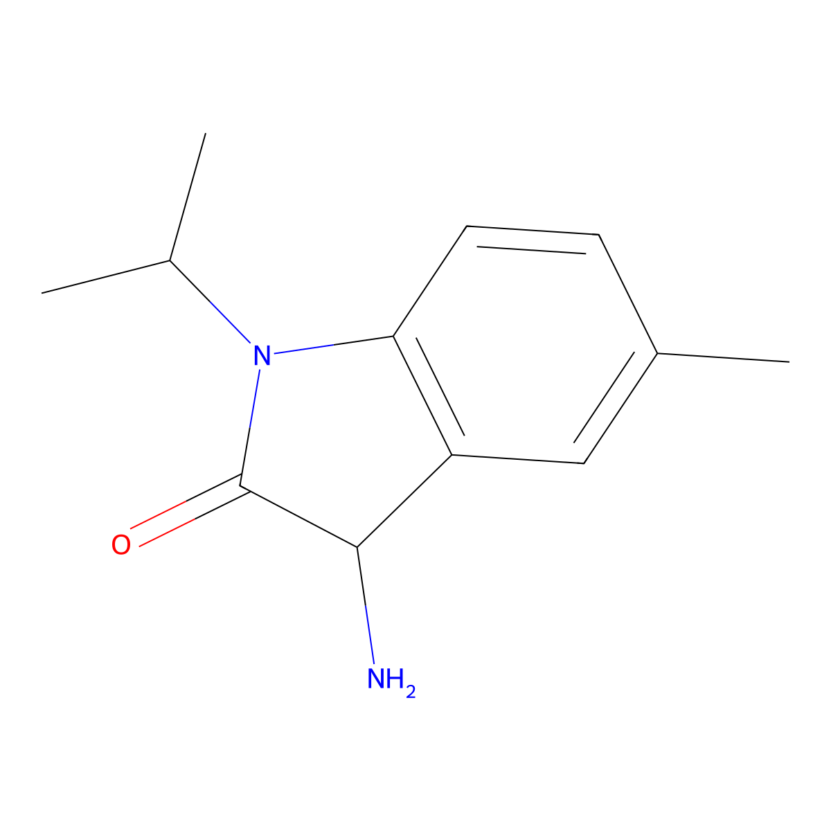 3-Amino-1-isopropyl-5-methylindolin-2-one molecular structure, CAS 1214054-27-9
