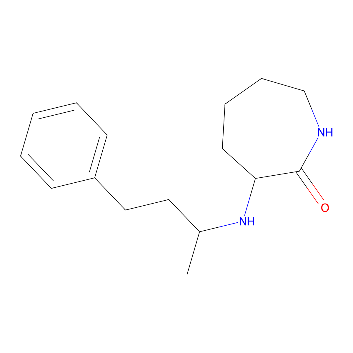 3-((4-Phenylbutan-2-yl)amino)azepan-2-one molecular structure, CAS 1214106-64-5