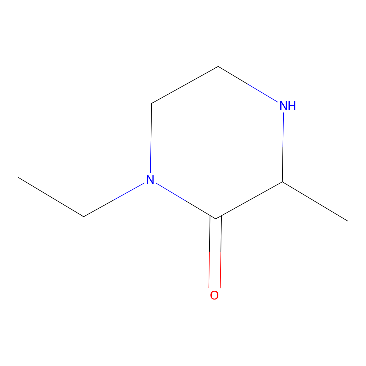 1-Ethyl-3-methylpiperazin-2-one molecular structure, CAS 1214185-06-4