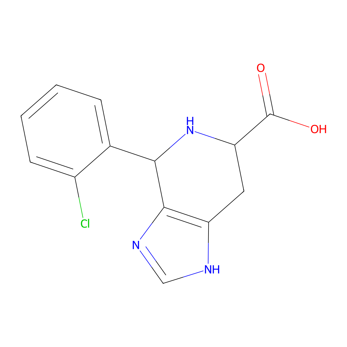 4-(2-Chlorophenyl)-3H,4H,5H,6H,7H-imidazo[4,5-c]pyridine-6-carboxylic acid molecular structure, CAS 1214235-07-0