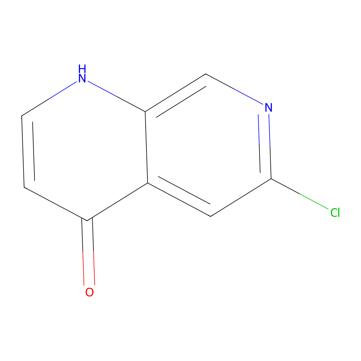 6-Chloro-1,7-naphthyridin-4-ol molecular structure, CAS 1214241-98-1