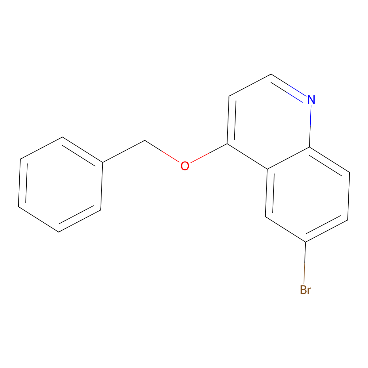 4-(Benzyloxy)-6-bromoquinoline molecular structure, CAS 1214242-50-8