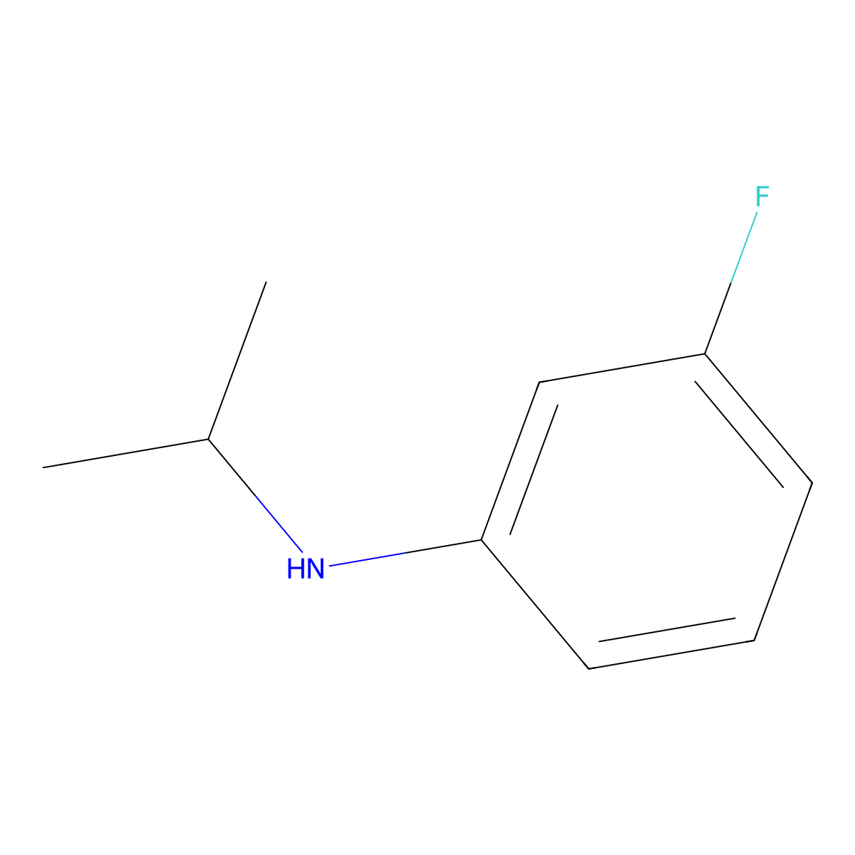 N-Isopropyl-3-fluoroaniline molecular structure, CAS 121431-27-4