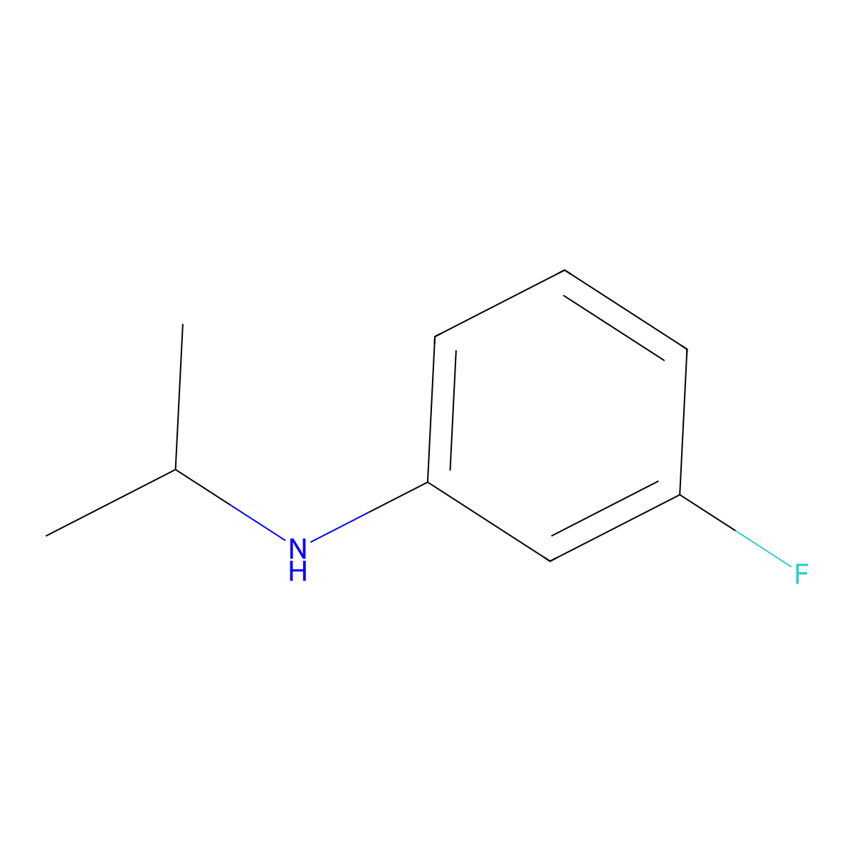 N-Isopropyl-3-fluoroaniline molecular structure, CAS 121431-27-4