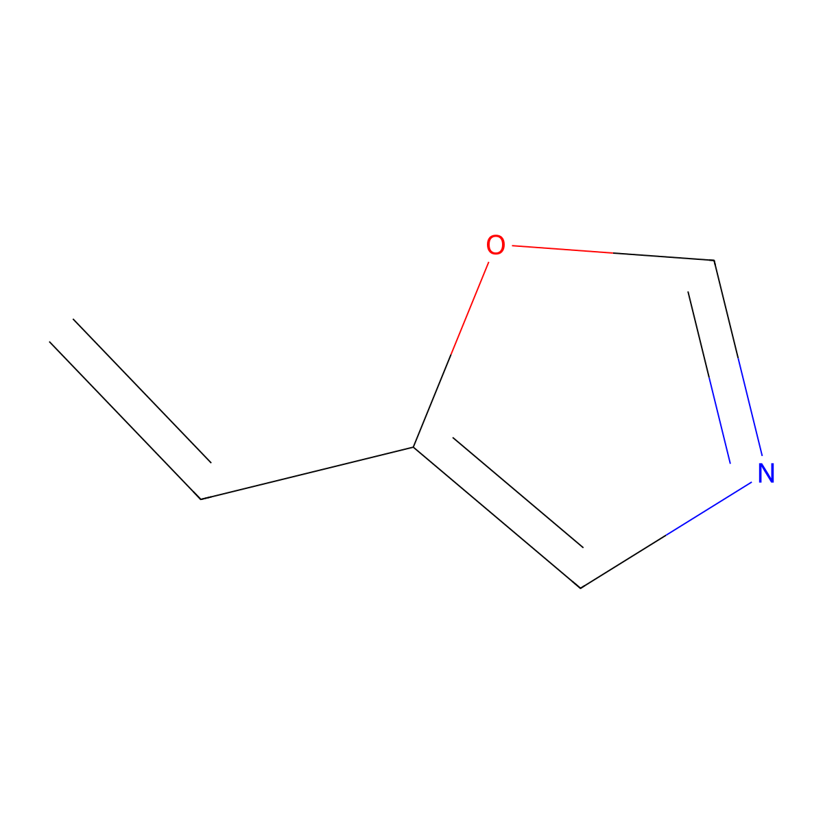 5-Ethenyl-1,3-oxazole molecular structure, CAS 121432-08-4