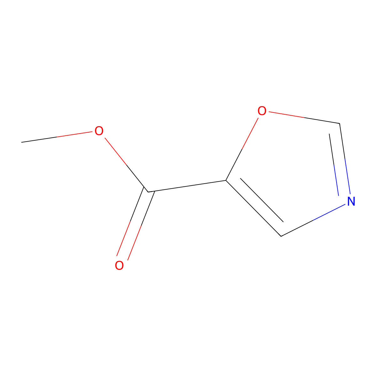 Methyl 5-oxazolecarboxylate molecular structure, CAS 121432-12-0