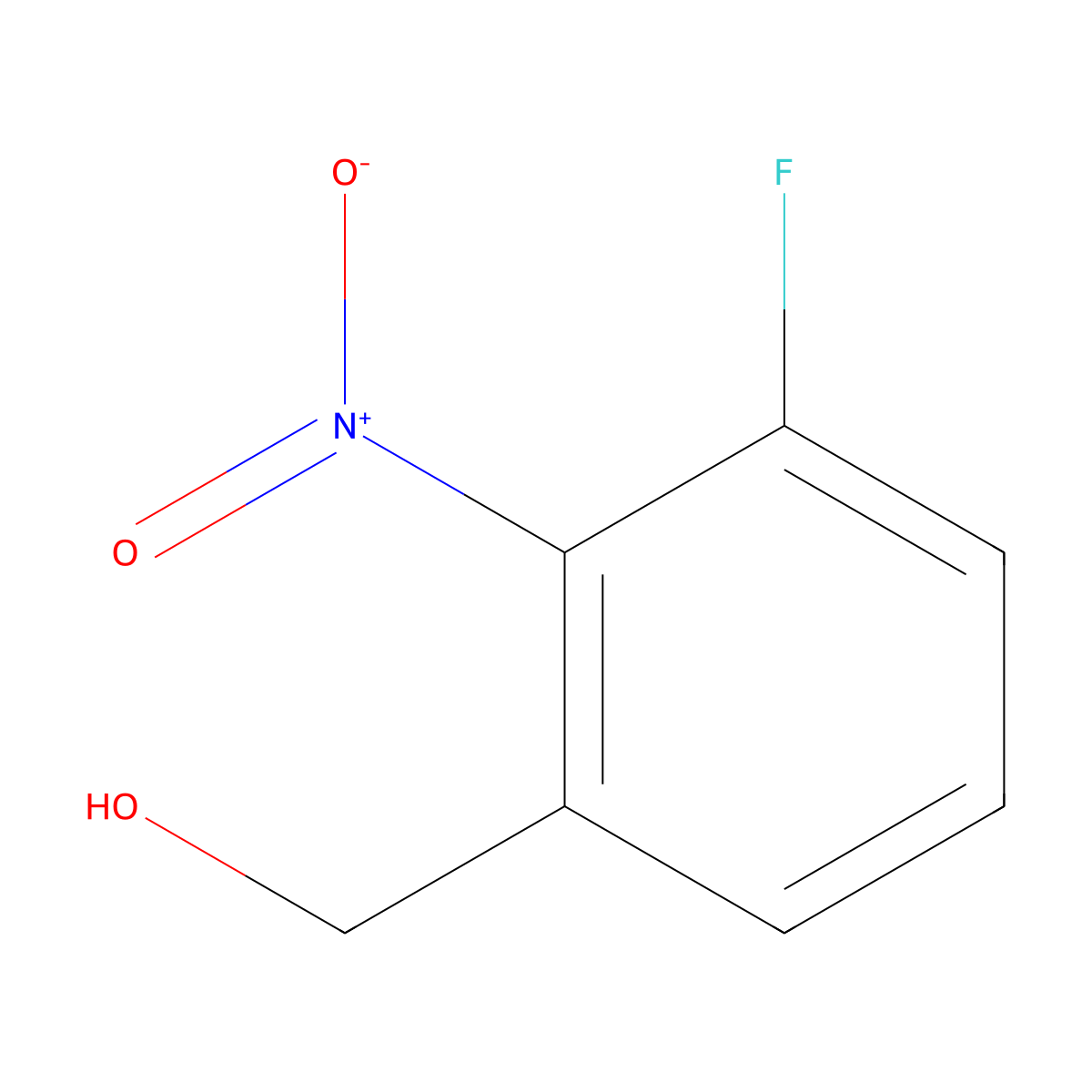 (3-Fluoro-2-nitrophenyl)methanol molecular structure, CAS 1214323-11-1