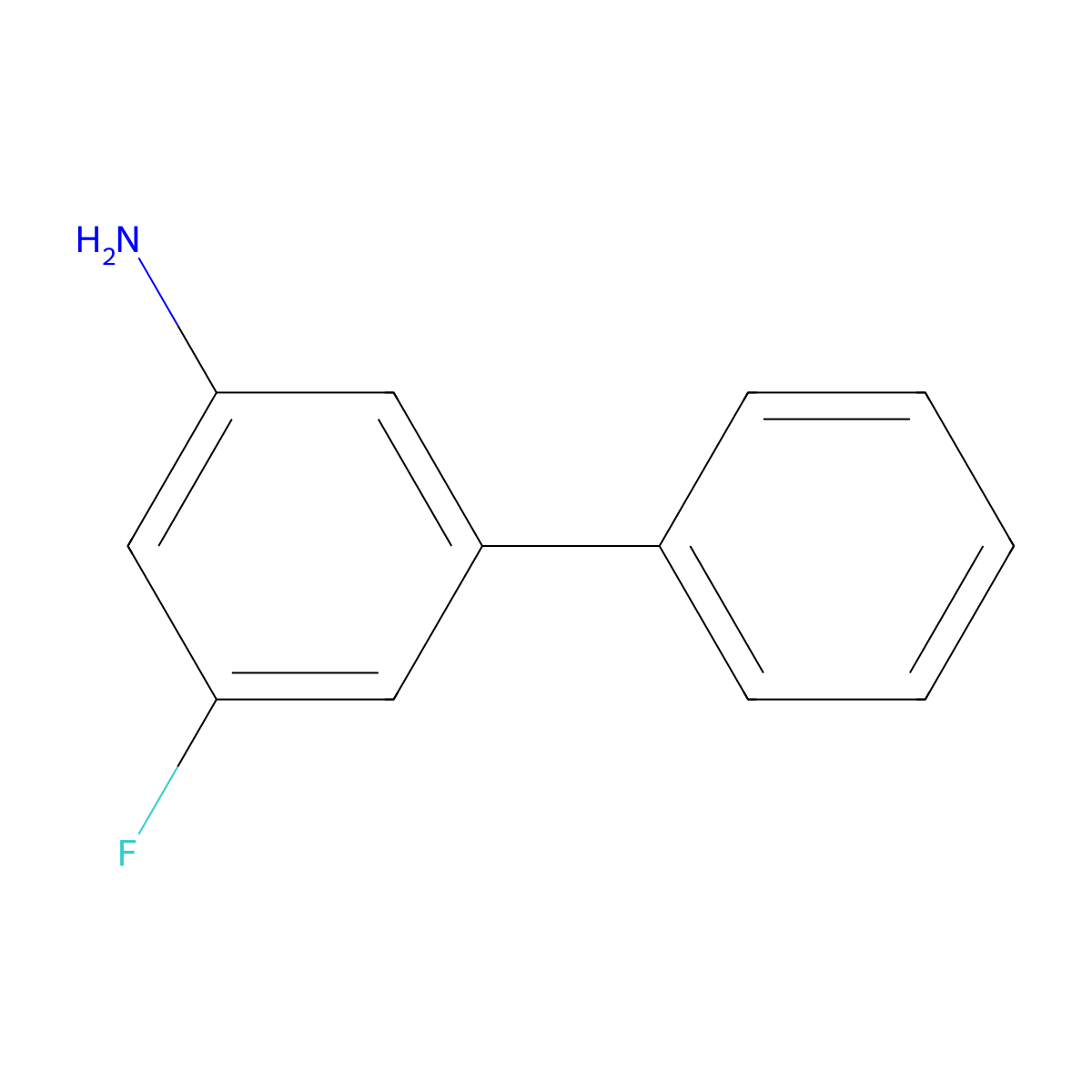 3-Fluoro-5-phenylaniline molecular structure, CAS 1214323-17-7