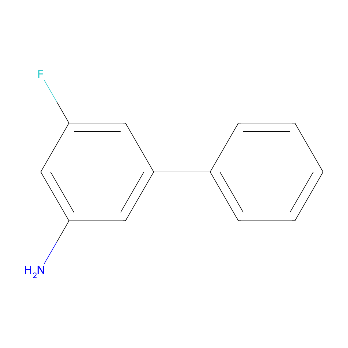 3-Fluoro-5-phenylaniline molecular structure, CAS 1214323-17-7