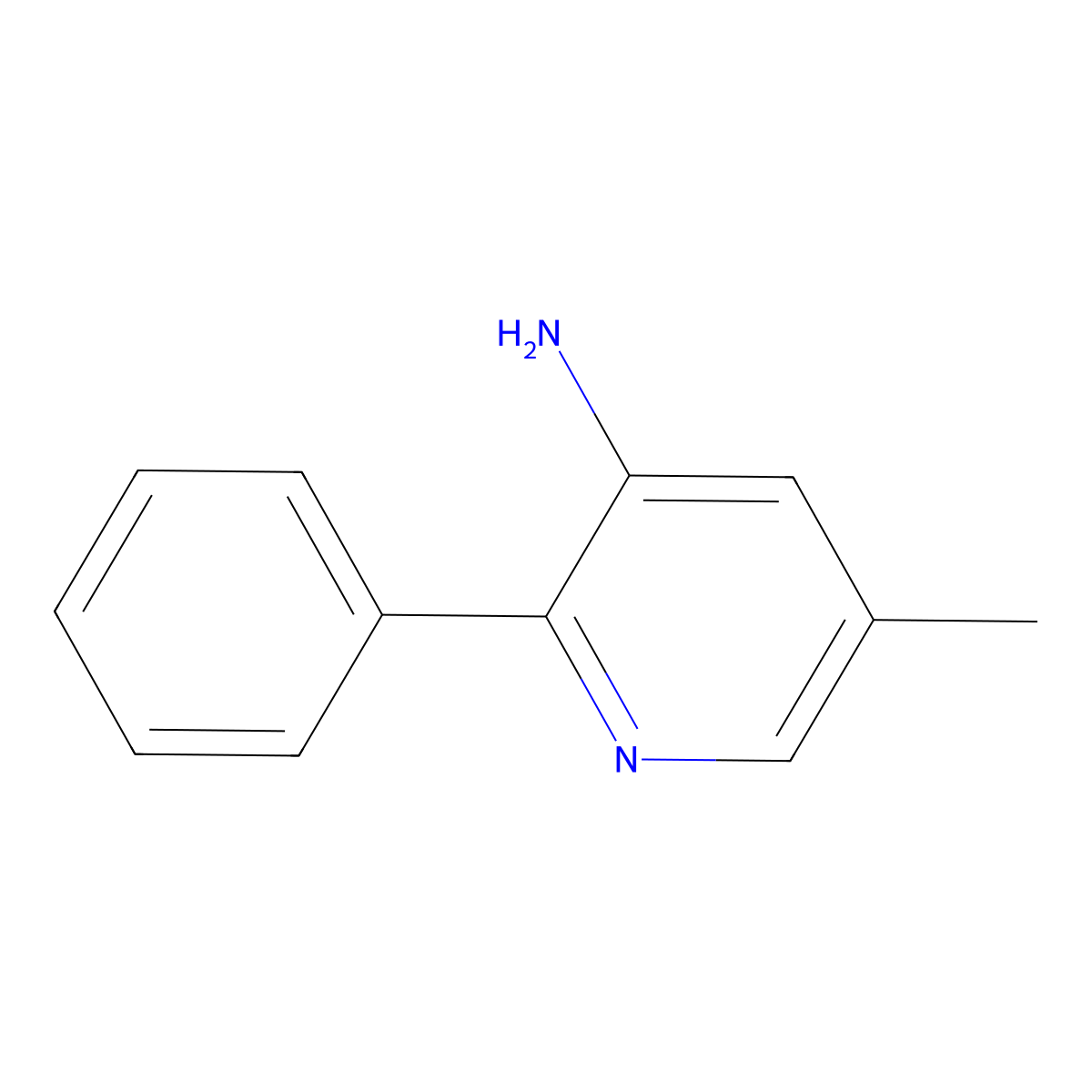 5-Methyl-2-phenylpyridin-3-amine molecular structure, CAS 1214323-20-2