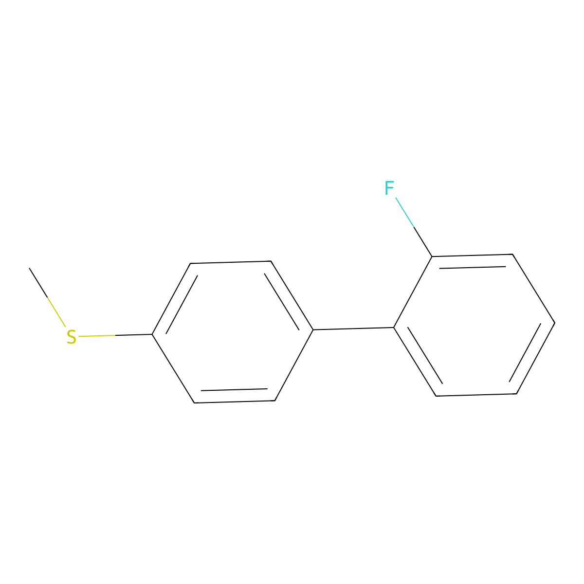 (2'-Fluorobiphenyl-4-yl)(methyl)sulfane molecular structure, CAS 1214323-58-6