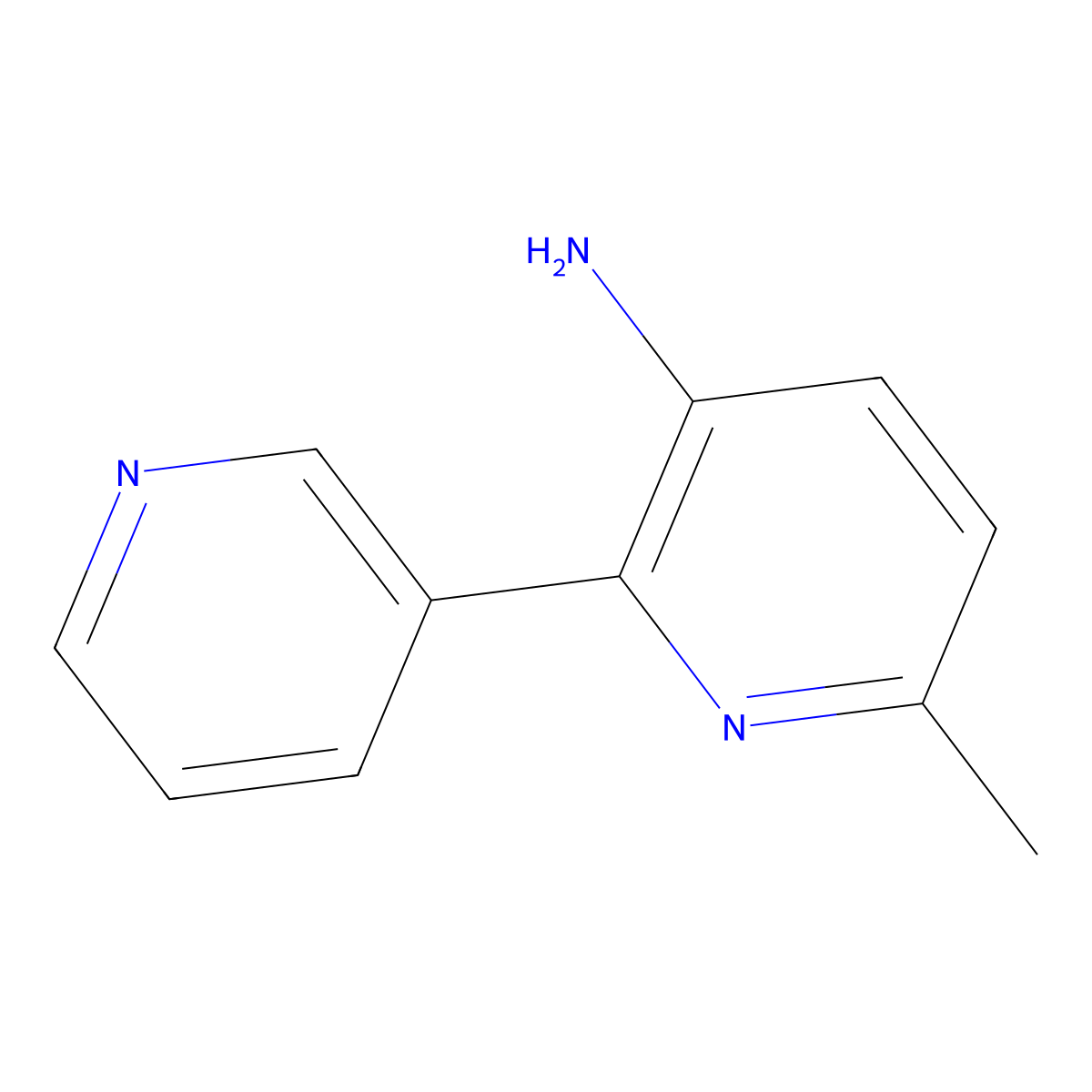 6-Methyl-2-pyridin-3-ylpyridin-3-amine molecular structure, CAS 1214323-95-1