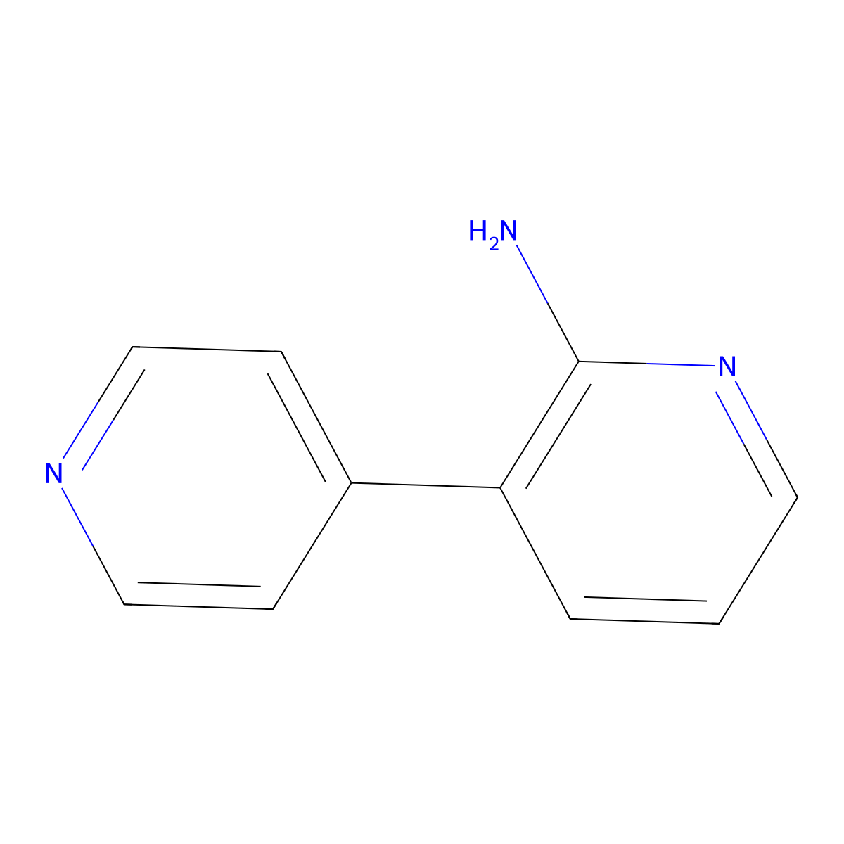2-Amino-3,4'-bipyridine molecular structure, CAS 1214324-02-3