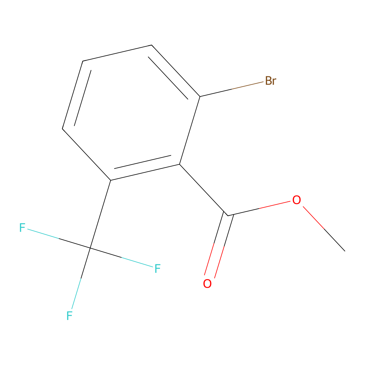 Methyl 2-bromo-6-(trifluoromethyl)benzoate molecular structure, CAS 1214324-11-4