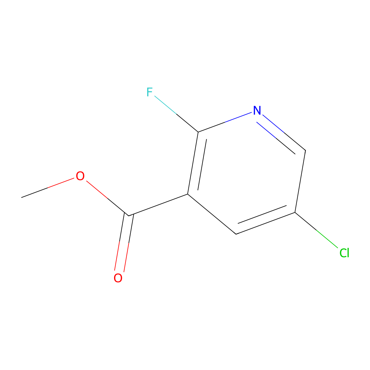 5-Chloro-2-fluoronicotinic acid methyl ester molecular structure, CAS 1214324-17-0
