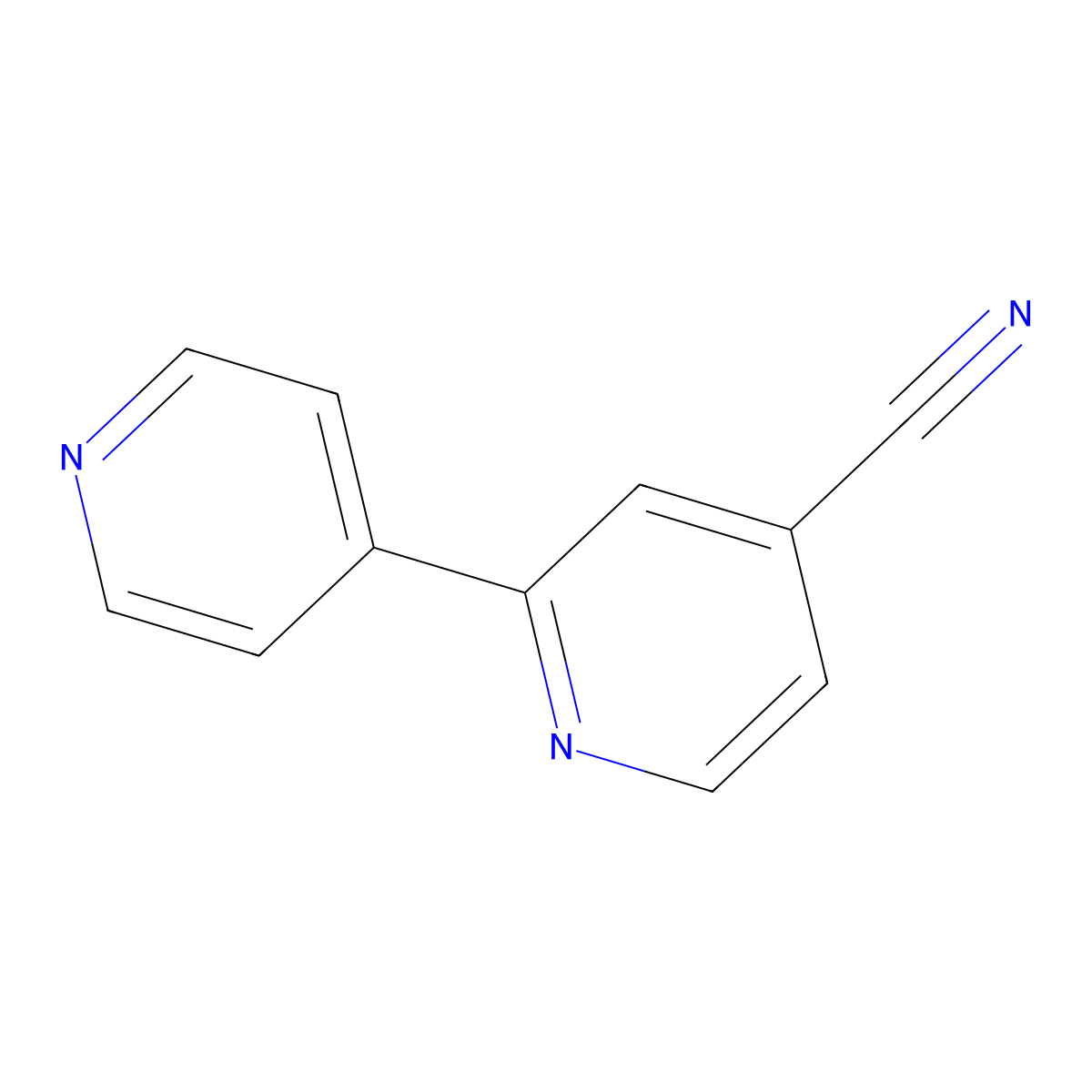 2-(Pyridin-4-yl)isonicotinonitrile molecular structure, CAS 1214324-46-5
