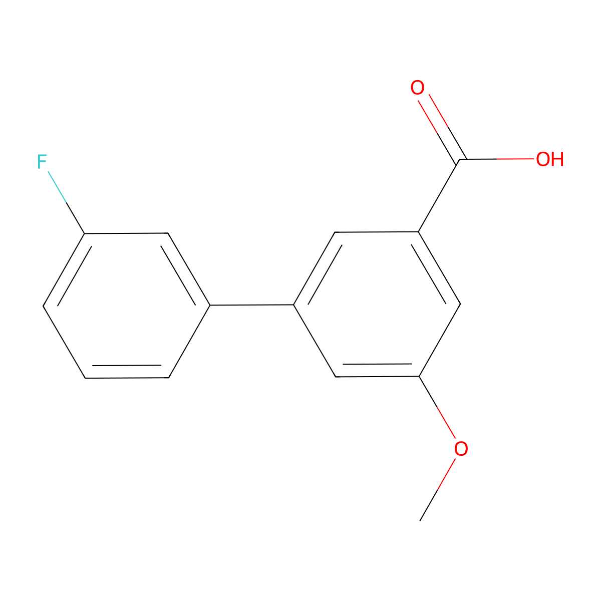 3-(3-Fluorophenyl)-5-methoxybenzoic acid molecular structure, CAS 1214324-49-8