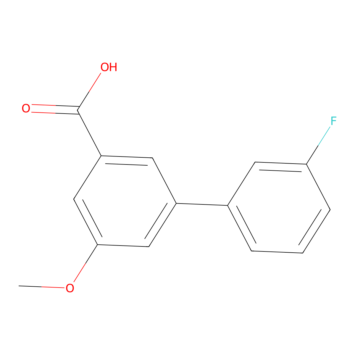3-(3-Fluorophenyl)-5-methoxybenzoic acid molecular structure, CAS 1214324-49-8