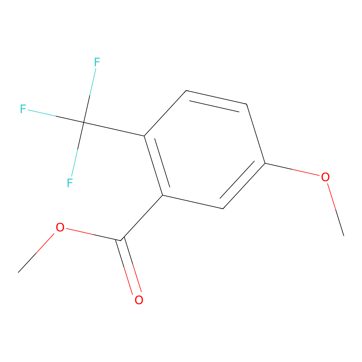 Methyl 5-methoxy-2-(trifluoromethyl)benzoate molecular structure, CAS 1214324-68-1