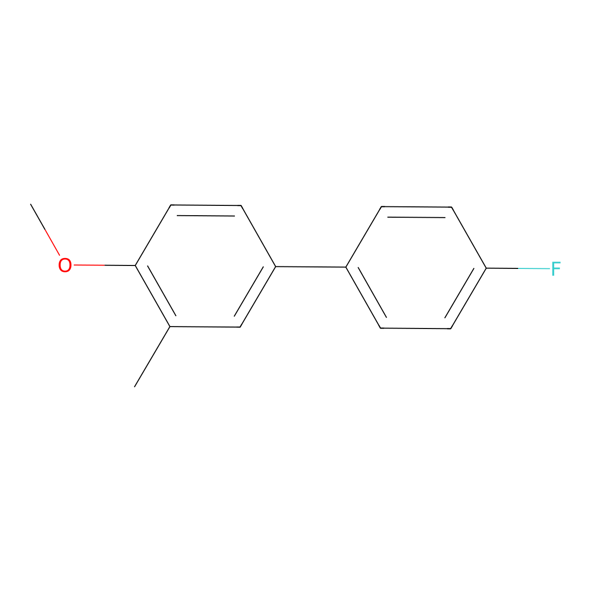 4-(4-Fluorophenyl)-1-methoxy-2-methylbenzene molecular structure, CAS 1214324-76-1