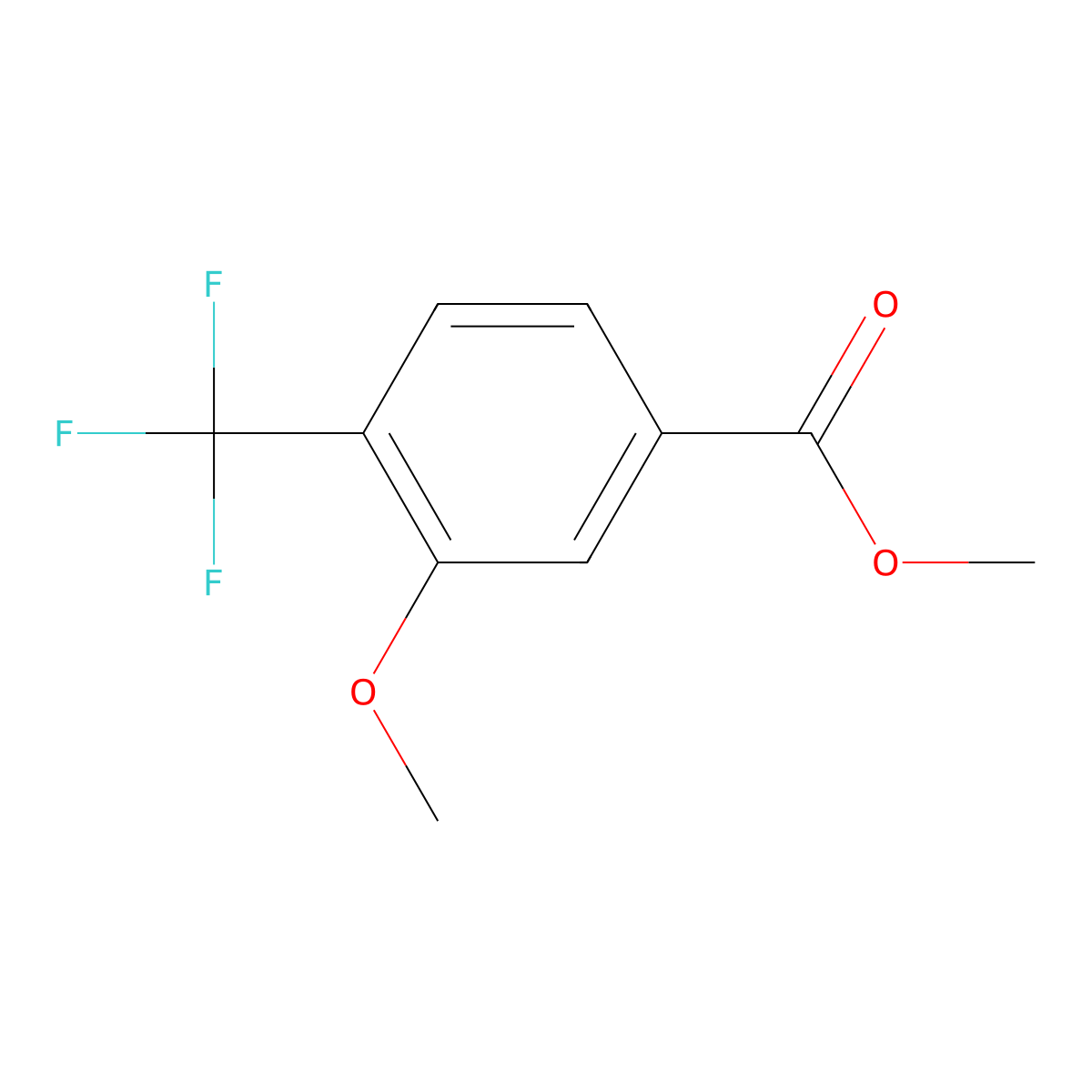 Methyl 3-methoxy-4-(trifluoromethyl)benzoate molecular structure, CAS 1214324-82-9