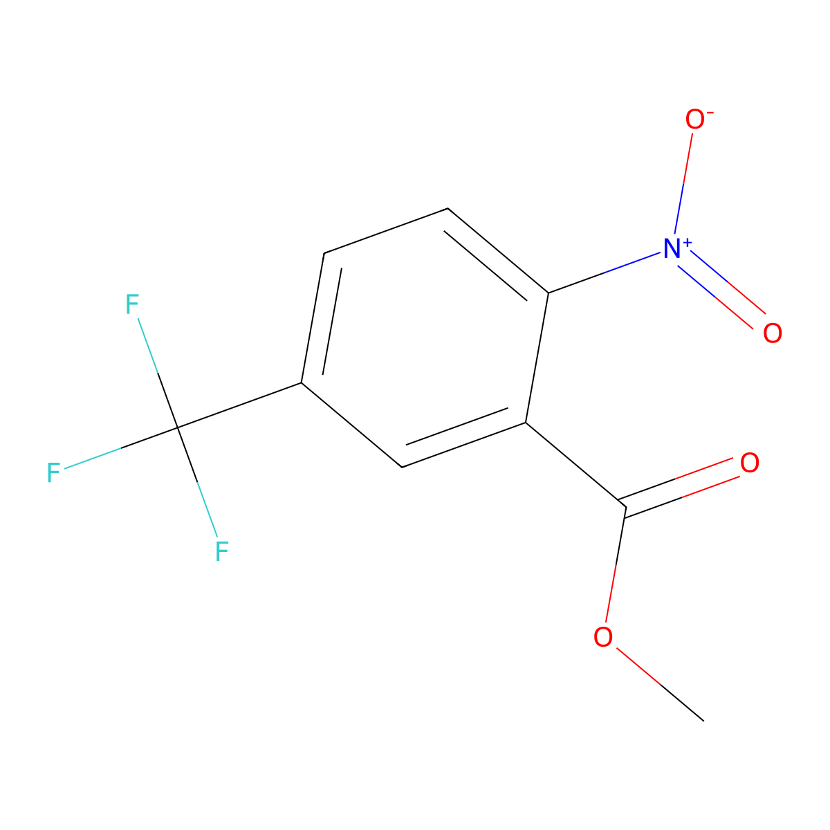 Methyl 2-nitro-5-(trifluoromethyl)benzoate molecular structure, CAS 1214324-86-3